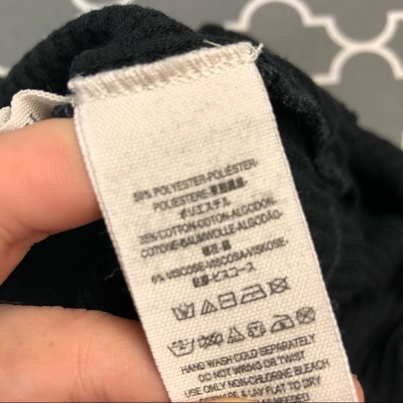 Free People Black Dahlia Thermal Top Sz L - Picture 10 of 11